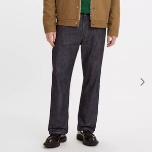 Levi's 569 Loose Straight Relaxed Fit Dark Wash Blue Jeans